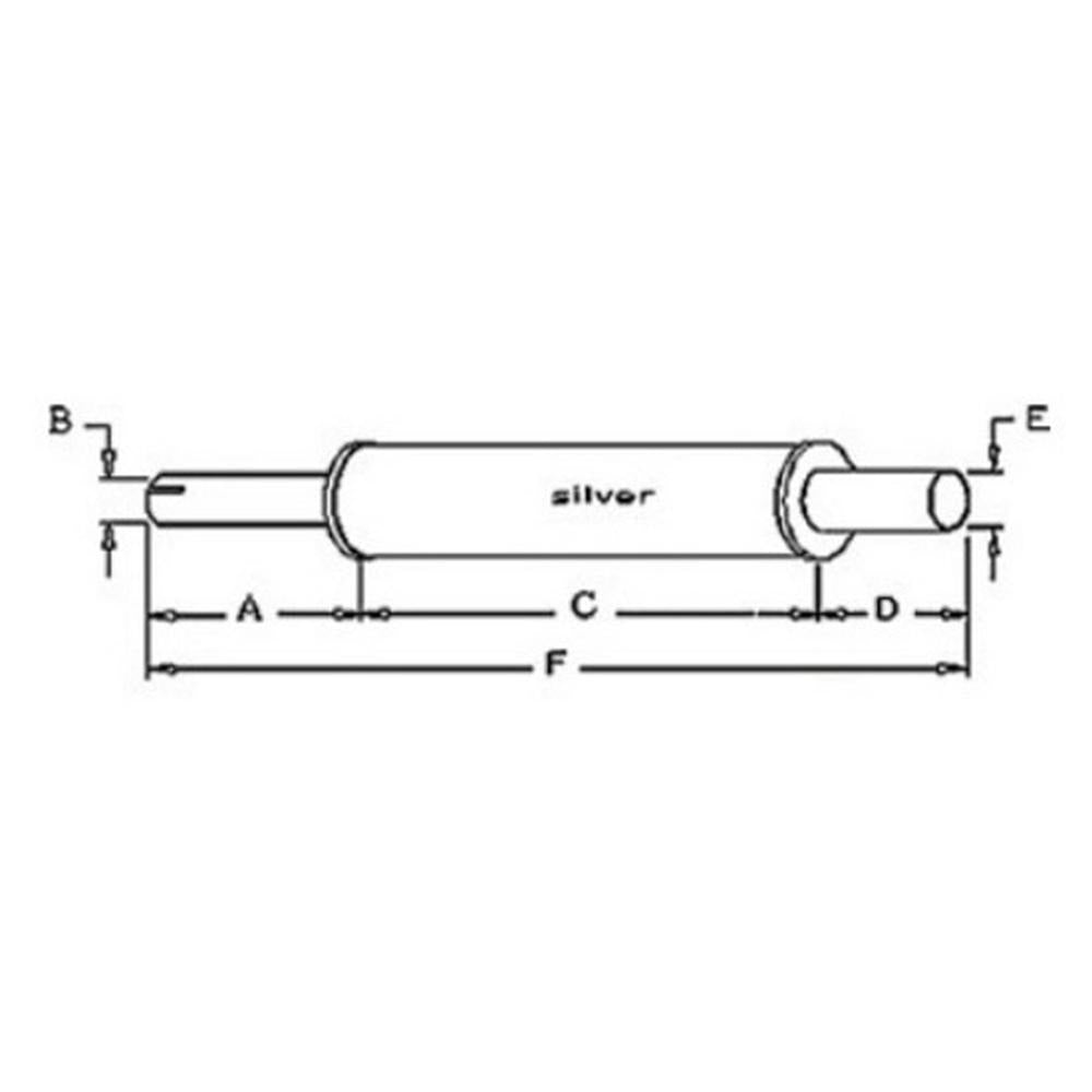 Muffler K917634 Fits Ford Dexta Super Dexta