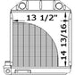 Radiator Fits Ford/New Holland Replaces 24152