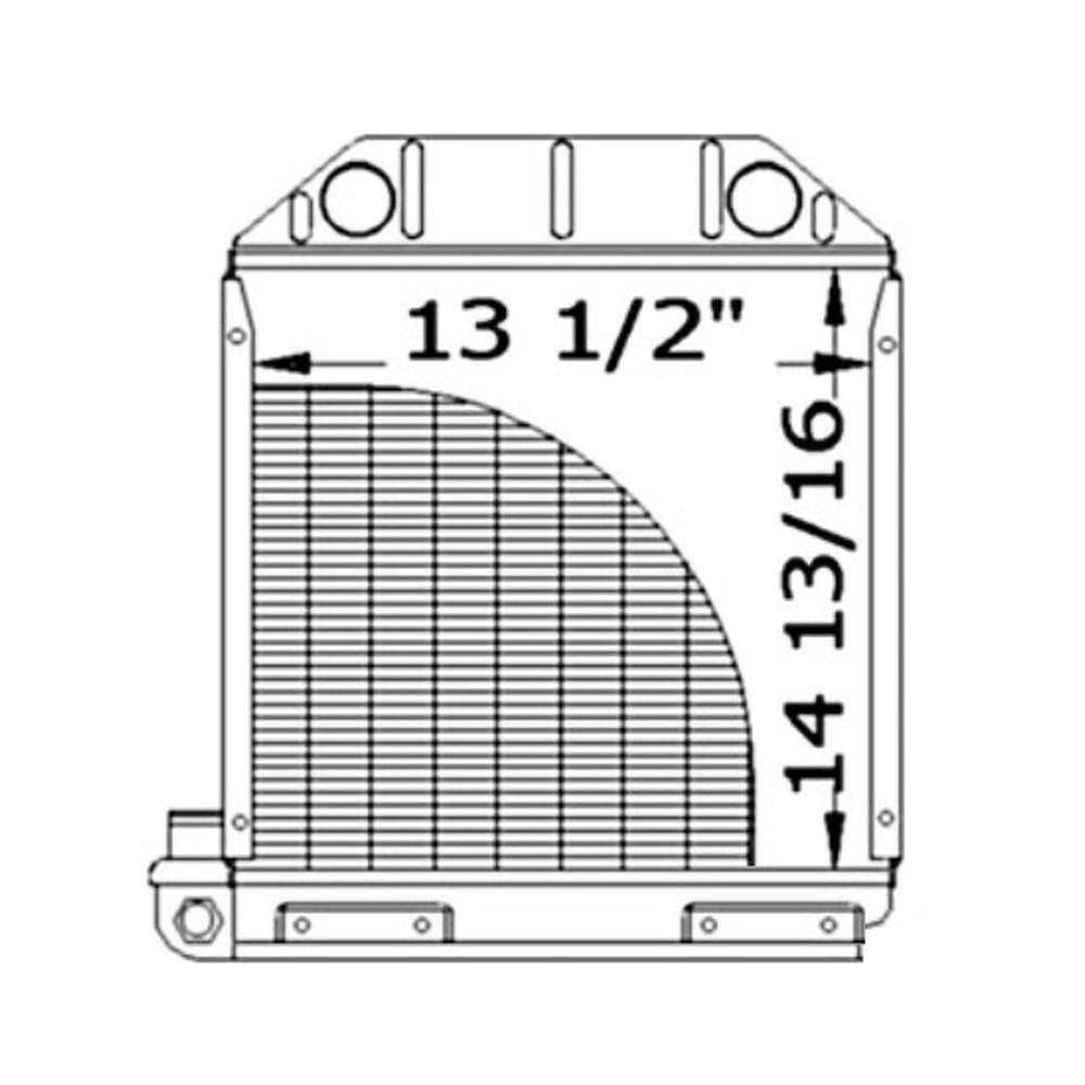 211110 Northern Radiator Fits Ford/New Holland FORDSON DEXTA 957E8005