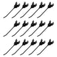 Qty 15: Rake Teeth Fits Ford/New Holland Replaces 65609NH