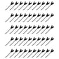 Qty 50: Rake Teeth Fits Ford/New Holland Replaces 65609NH