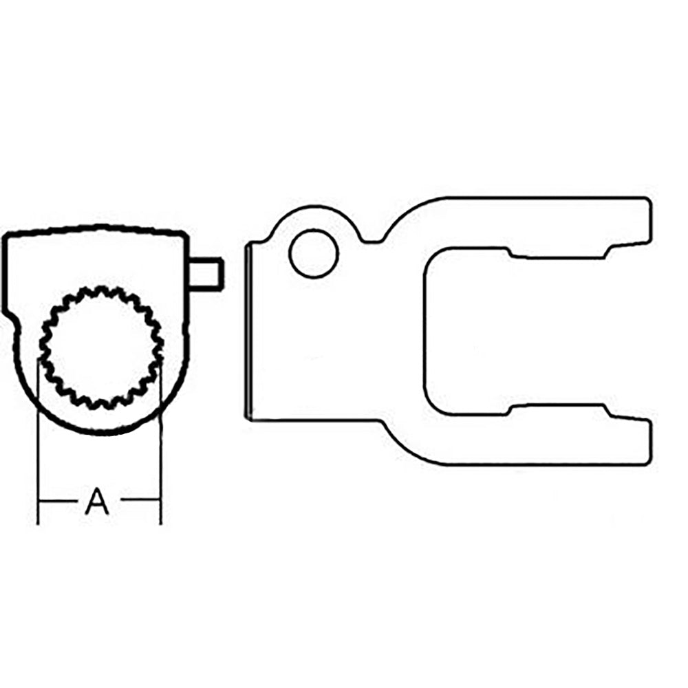 Rs Qd Tractor Yoke Fits 1018 442 465 616 617 06-0002-30 9805364 AW32843 BP507050