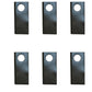 (6 Pack)- Disc Mower Blades 9847683 Fits Case IH Fits Ford New Holland, Fre