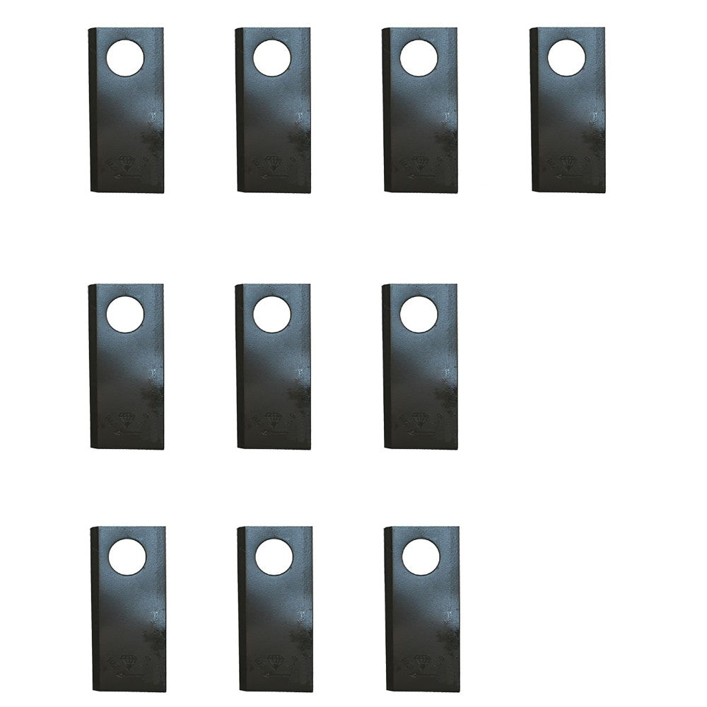 Qty 10: Right Hand Disc Mower Blade Fits Case/International Harvester