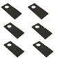 Qty 6: Right Hand Disc Mower Blade Fits Universal Products Replaces 9847683