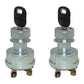 Qty 2: Ignition Key Switch w/ 2 Keys Fits Caterpillar Replaces 095-9269