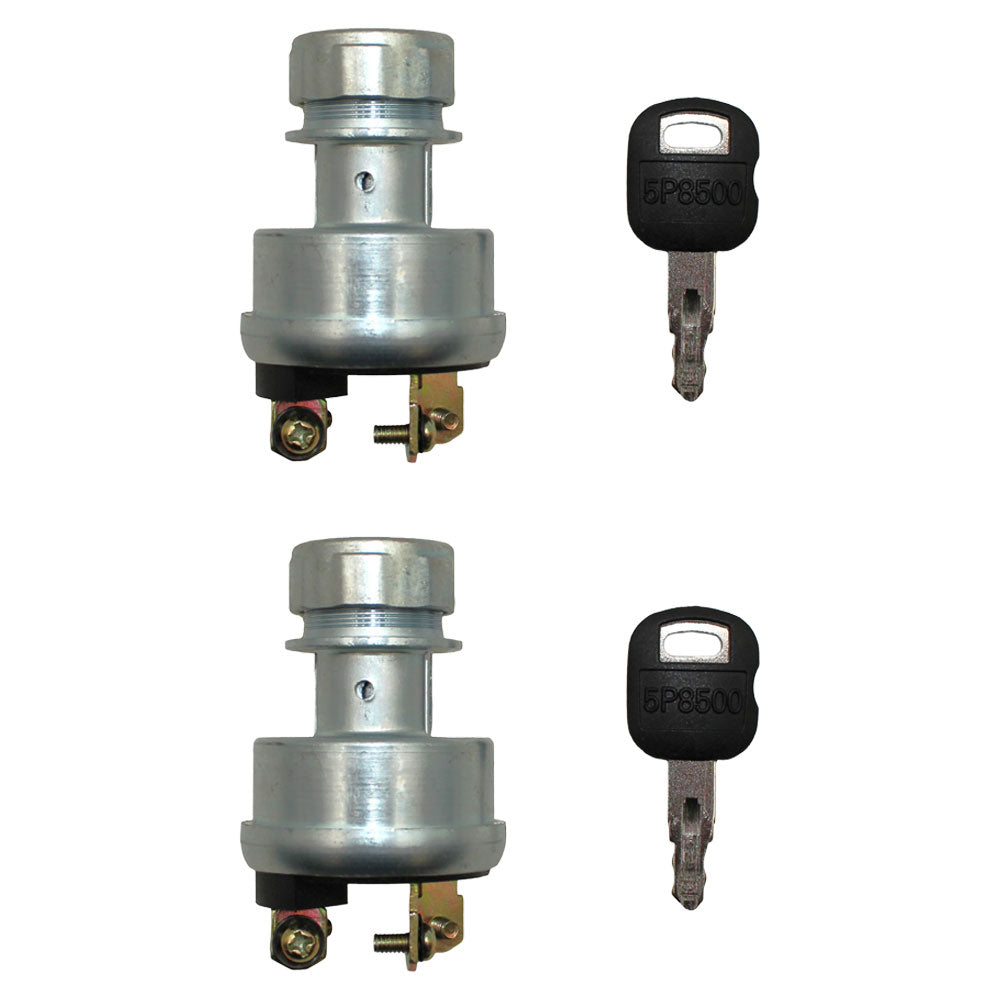 2pk Ignition Key Starter Switch With Key Fits CAT Fits Caterpillar 9G7641 9G-764