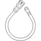 Battery to Starter Cable Fits Case/International Harvester Replaces 180166M1