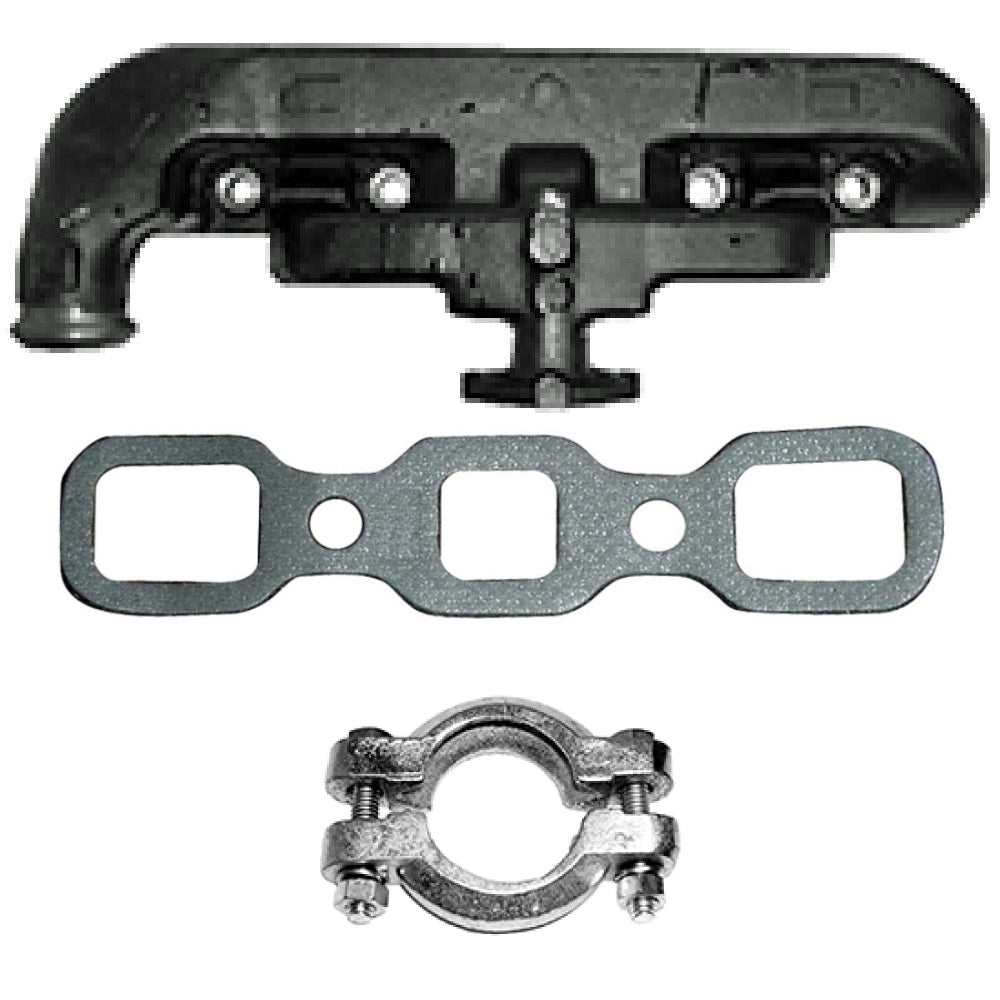 Manifold w/ Gasket & Clamp Kit 9N9425 Fits Ford New Holland 2N 8N 9N