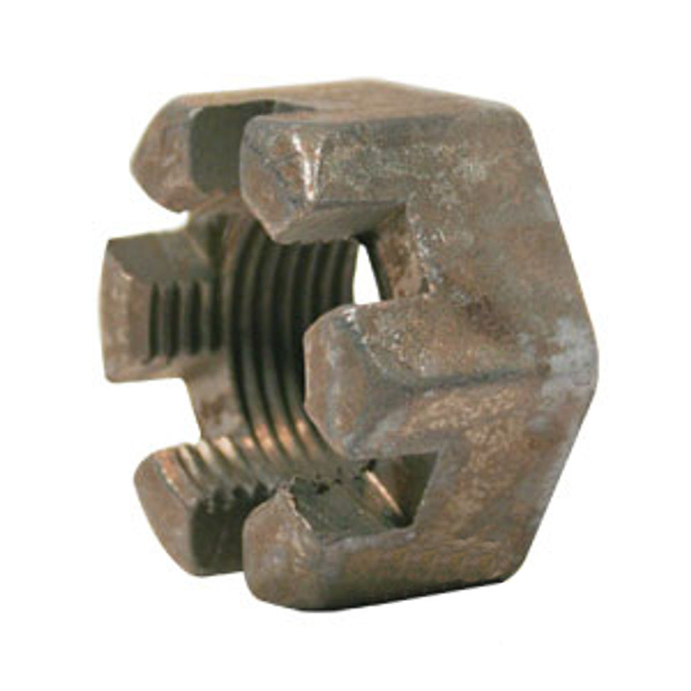 00020900 Nut 1-1/8"-12 Slotted Fits Terrain King Rotary Cutter A-Boom A1300M