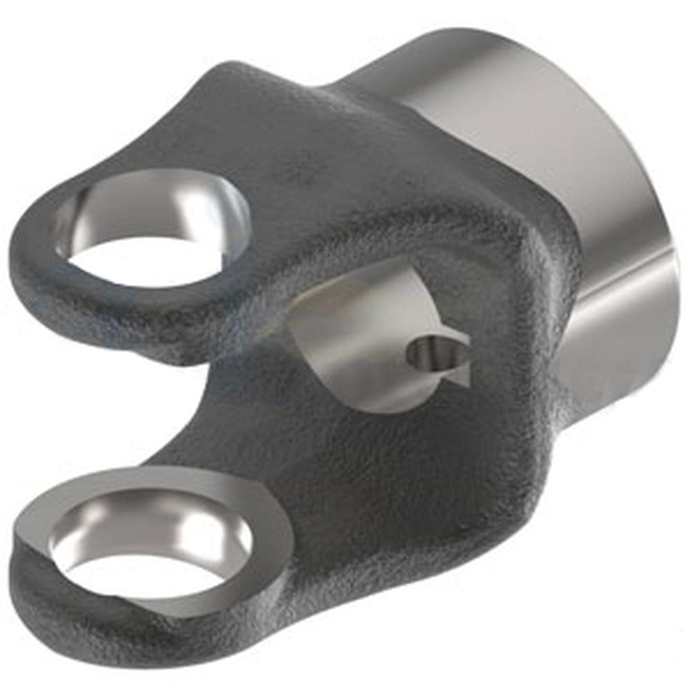 A-D108018K-AI Implement Yoke, Round Bore 1 1/8" w/ 5/16" Keyway & Set Screw