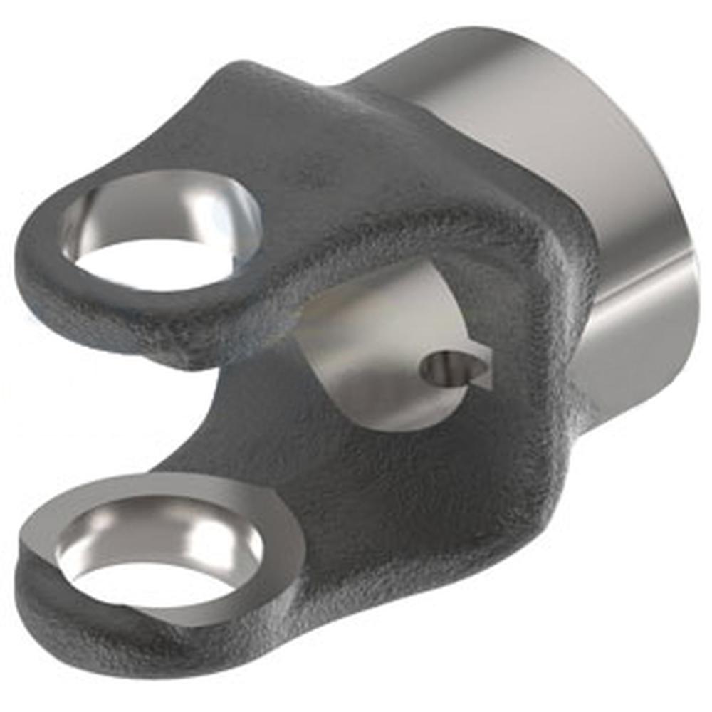 A-D108020K-AI Implement Yoke, Round Bore 1 1/4" w/ 1/4" Keyway & Set Screw