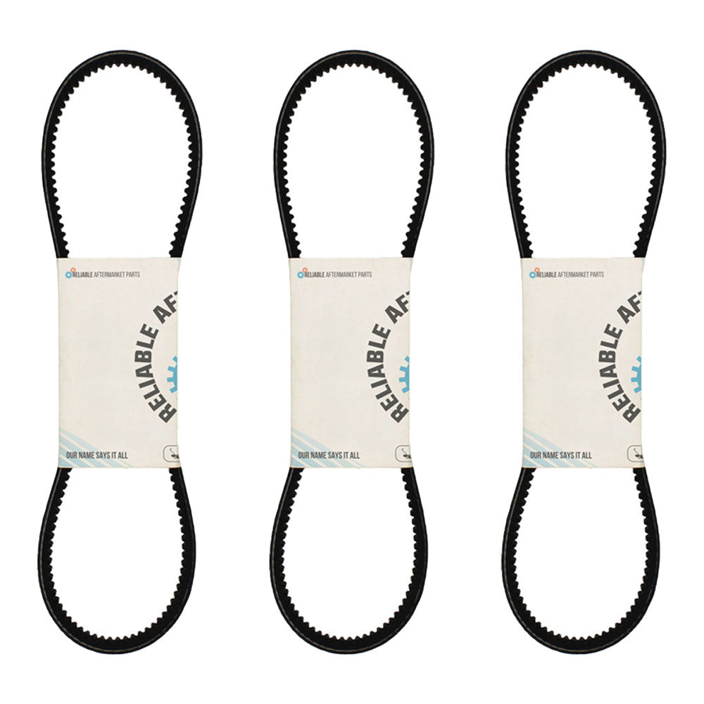 Set of THREE New Aftermarket AX35 Cogged 1/2" x 37" Belts Fits Kubota