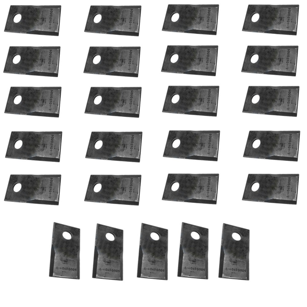 25 Pack of Right Hand Blades 40490005 for Fort Disc Mowers F098DZ 3.86"