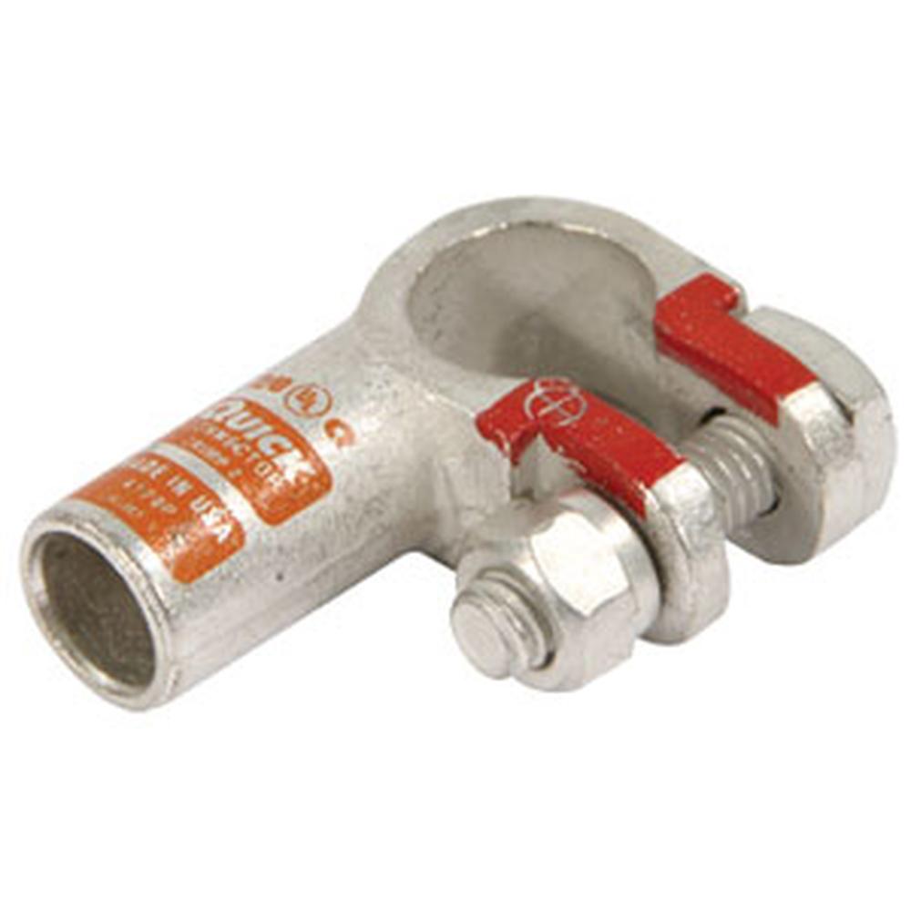 A-4120005P-B-AI Battery Terminal, Pos. Copper Crimp, 2/0 Ga. (5 Pk)