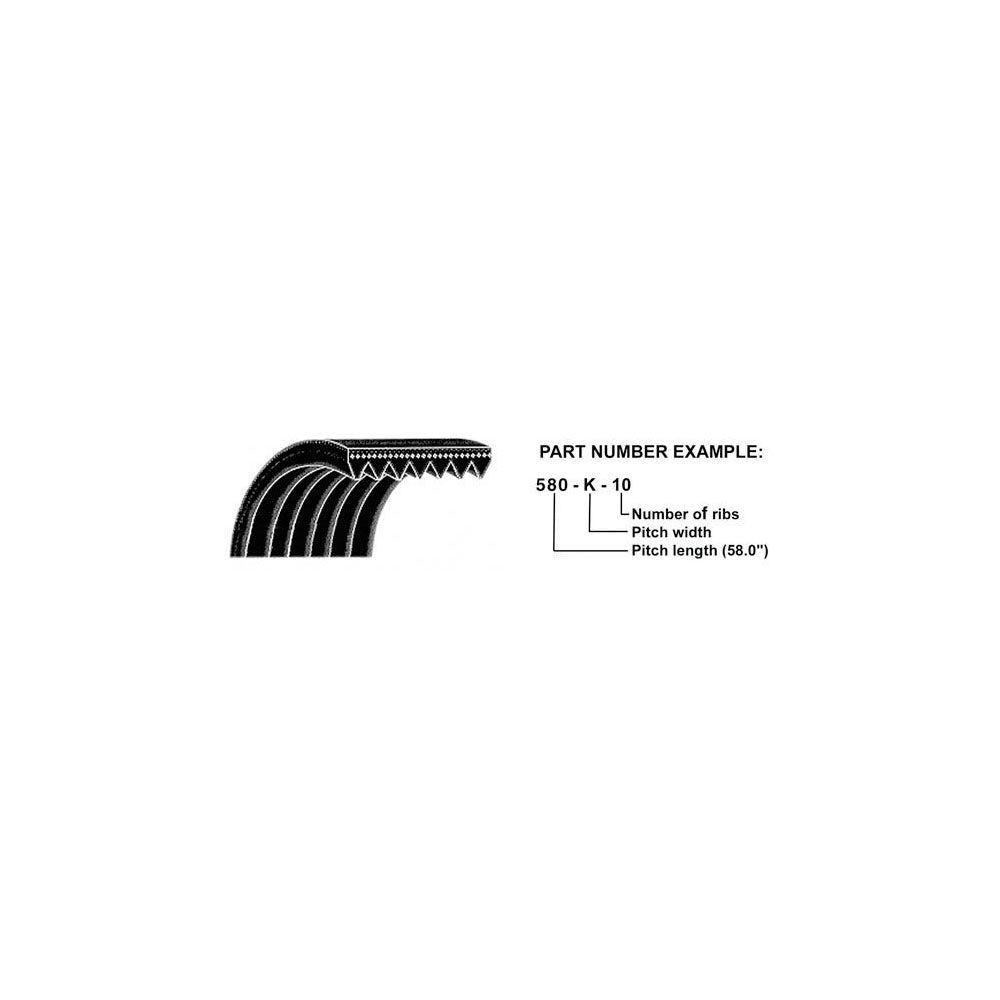 A-465K10-AI Micro-Rib V-Belt (46.5")