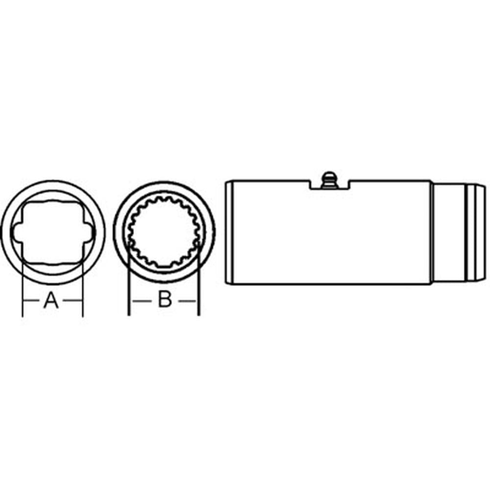 A-500-3500-AI Slip Sleeve (w/ Grease Groove)