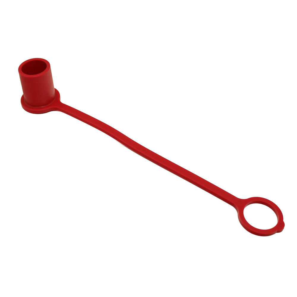 A-5209-4M-RE-P-AI - Red Dust Cap, 1/2"
