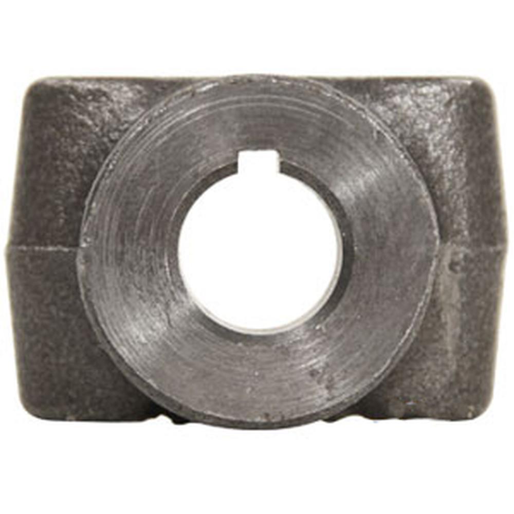 A-800-0612-AI Round Bore Implement Yoke (w/ Keyway & Set Screw)