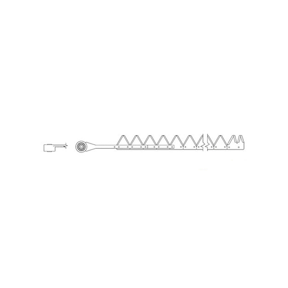 A-801-247-AI 9', Chrome 12ga top serrated, Bolt-On