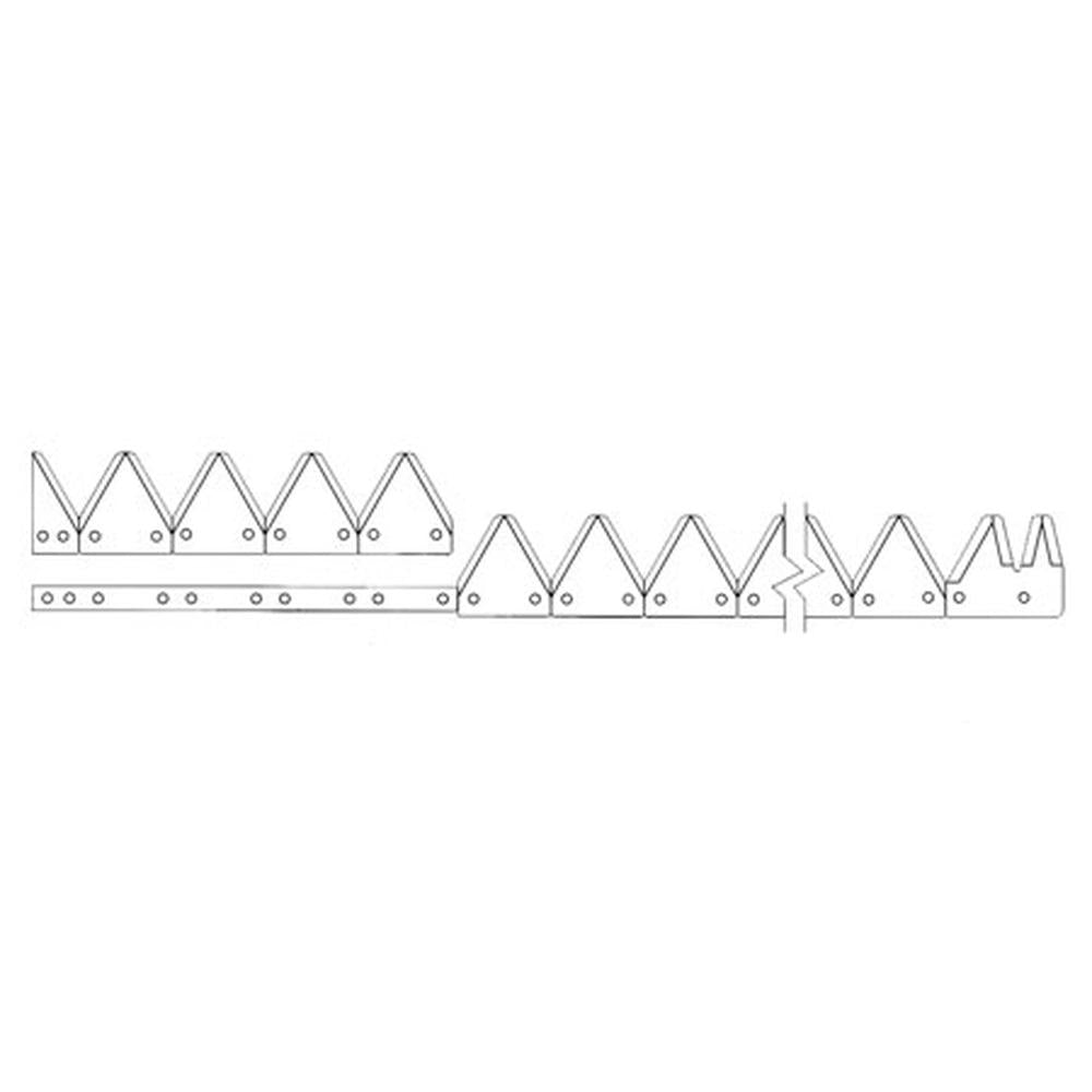 A-801-351-AI - 12', Black 12ga top serrated, Bolt-On
