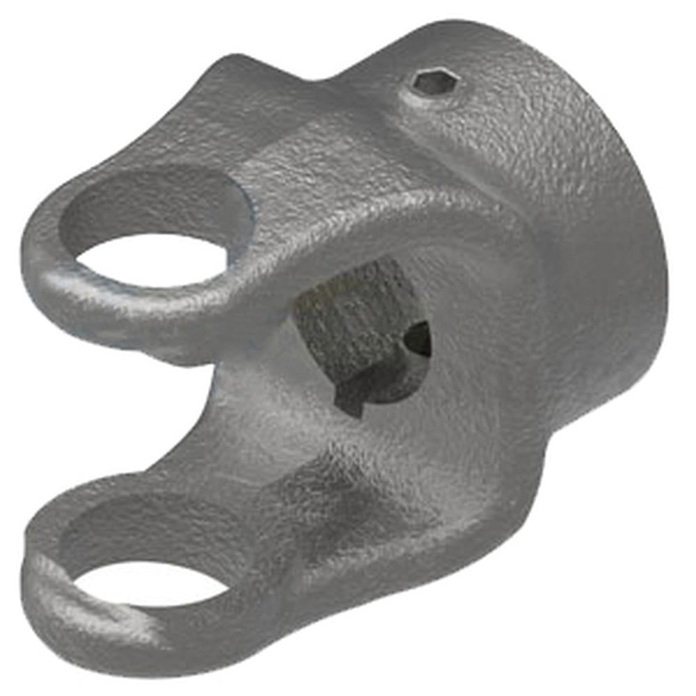 A-806-1016-AI Round Bore Implement Yoke (w/ Double Keyway & Set Screw)