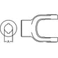 A-806-4424-AI Round Bore Implement Yoke (Double Keyway & Set Screw)