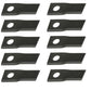 10 Left Hand Disc Mower Blades For Case/International Harvester Replaces 8734808