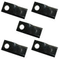 Qty 5: Left Hand Disc Mower Blade Fits Case/International Harvester