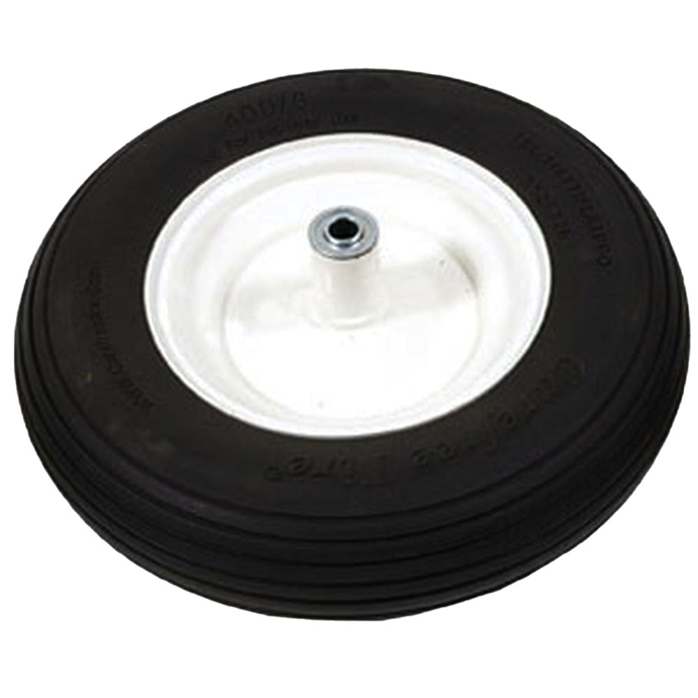 A-B1CO95 Wheel-Ribbed, 4.8 x 4X8, Solid, White - Fits Universal Wheel Barrows