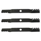 Set of 3 Heavy Duty Predator Blade Fits Kubota ZD1211 ZD1511 72" K5975-34360