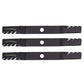 (3) Long Lasting Predator Mower Blade Fits Kubota 60" Cut Mower Deck K5955-34360