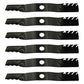 Qty 6: Mower Blades Fits Kubota Replaces K5955-34360