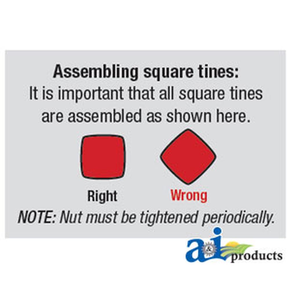 A-BP13832-AI Bale Point 1 3/8 x 32 w/nut