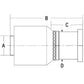 A-C61-20-20-W-AI (HW-C61) Code 61 Flange Head - Straight