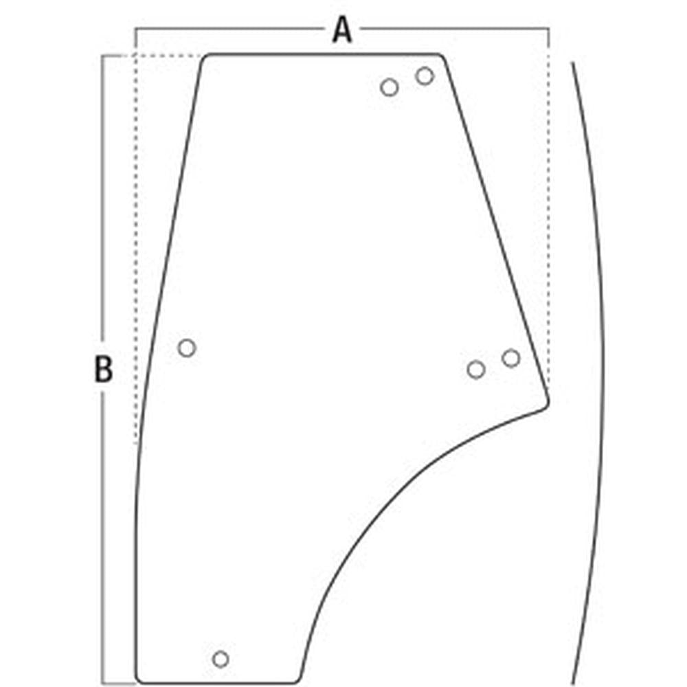 A-CE18612 Glass, Door (LH); Tinted