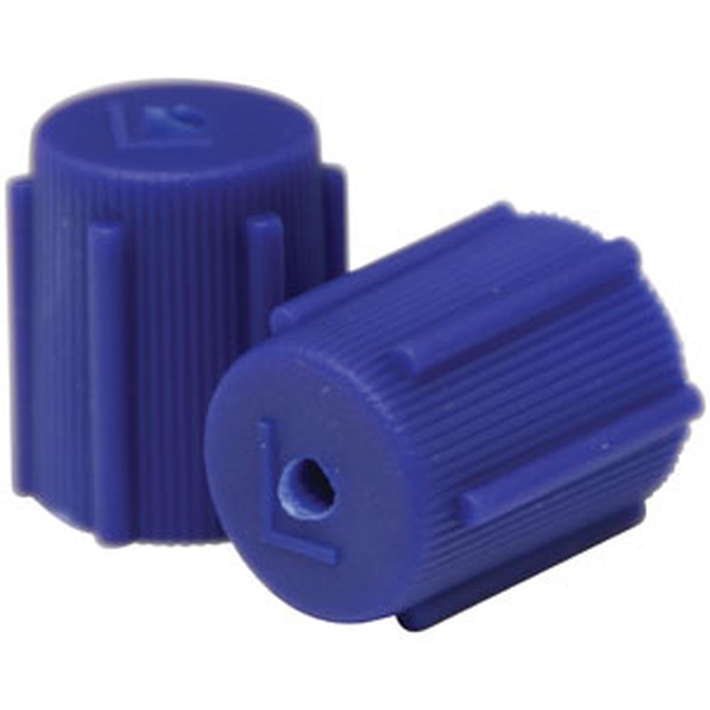 A-CP0131-AI 13mm Blue R-134a Low Side Valve Port Cap OEM & Aftermarket (5 pack)