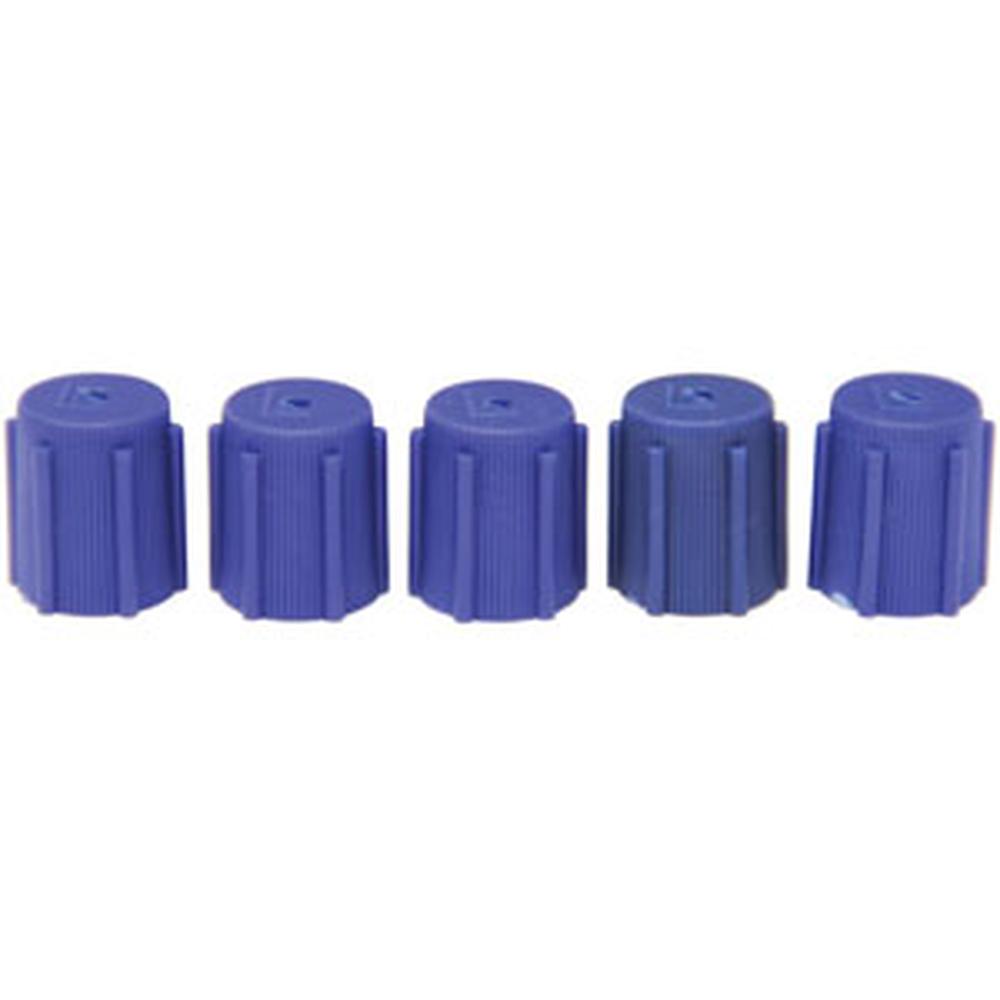 A-CP0131-AI 13mm Blue R-134a Low Side Valve Port Cap OEM & Aftermarket (5 pack)