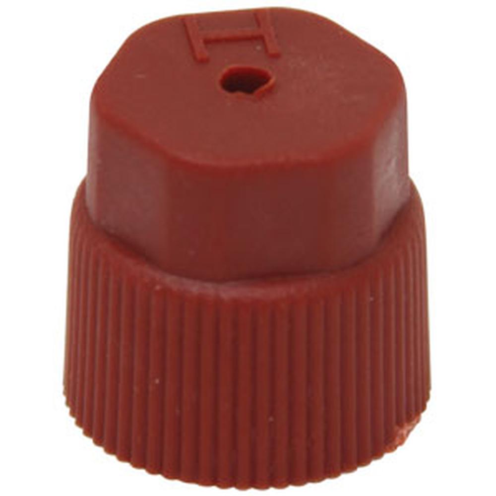 A-CP0132-AI 16mm Red R-134a High Side Valve Port Cap OEM & Aftermarket (5 Pack)