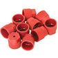 A-CP0138-AI 16mm Red R-134a High Side Valve Port Cap J.R.A. Type (10 Pack)
