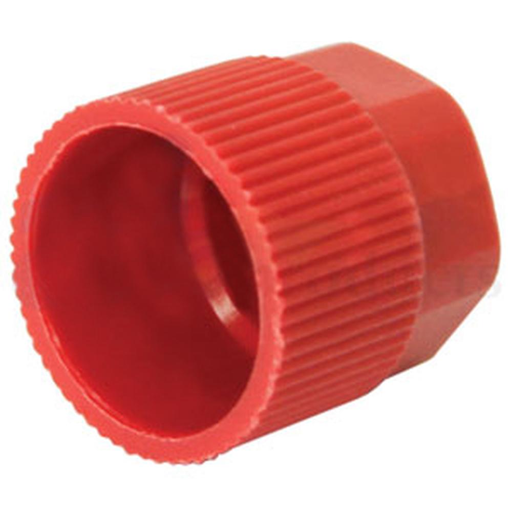 A-CP0138-AI 16mm Red R-134a High Side Valve Port Cap J.R.A. Type (10 Pack)