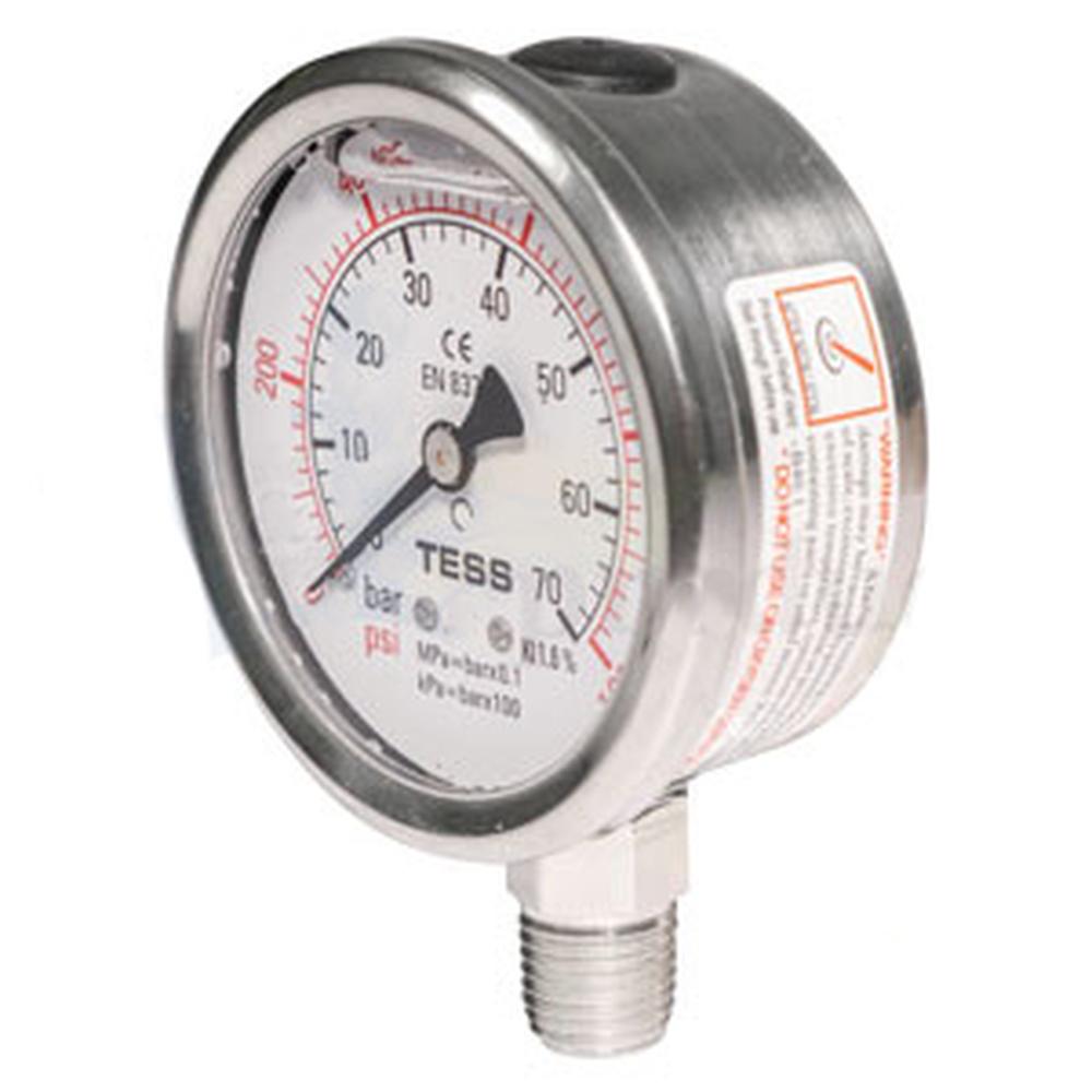 A-GG1000-AI Gauge, 1000 Lb.; Glycerin Filled