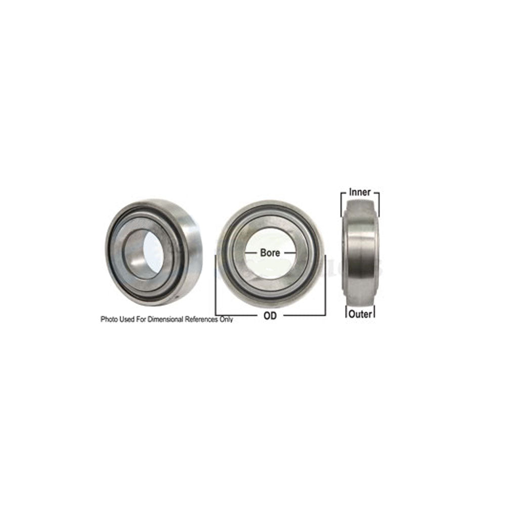 A-GW209PPB2-I-AI Disc Bearing; Spherical, Round Bore, Re-Lubricatable