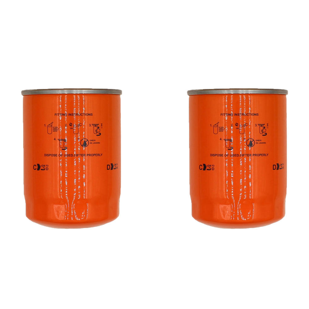 (2) Fuel Filters 16631-43560 HH166-43560 Fits Kubota M100GX M100X M105S M105X