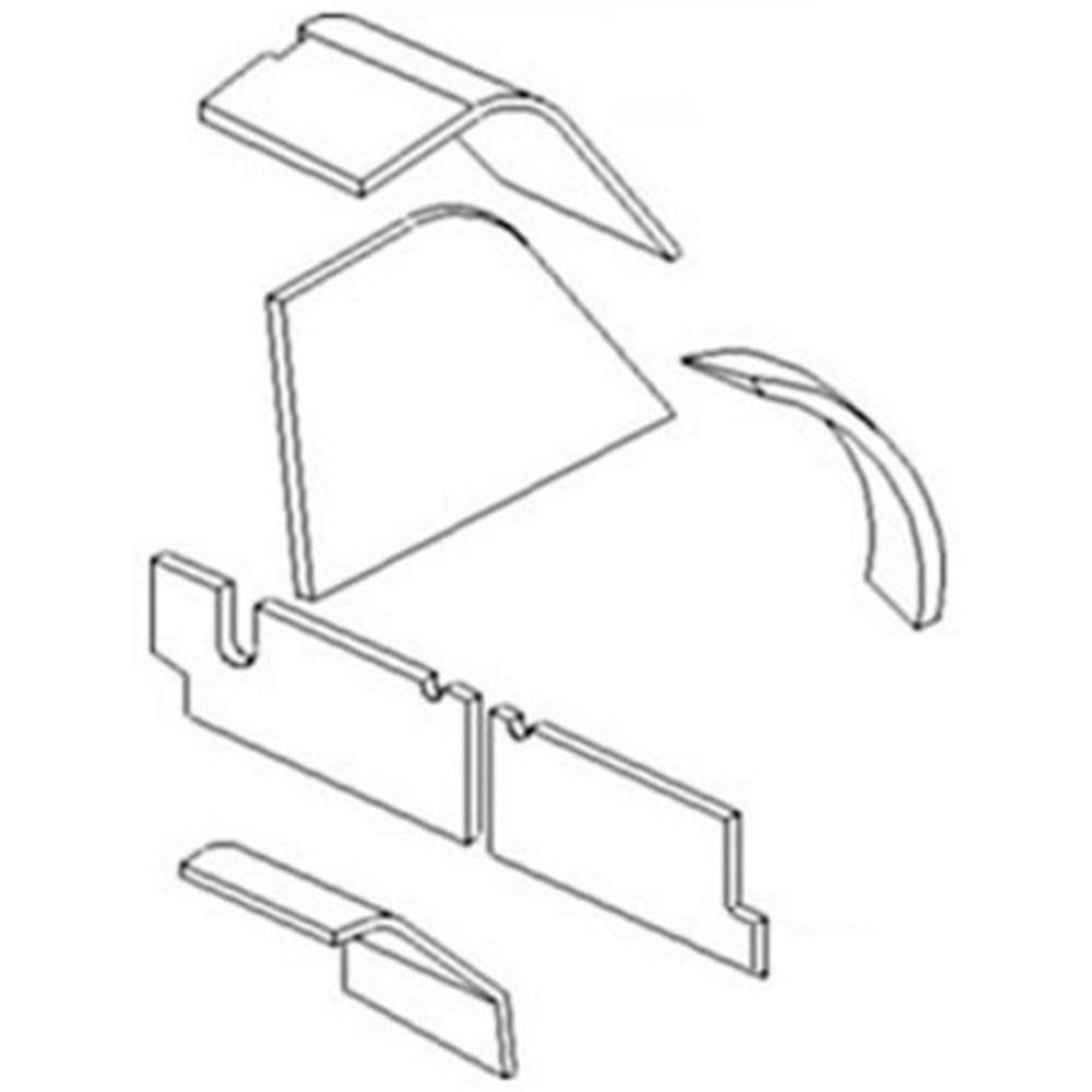 A-K64212 Multi-Brown Cab Upholstery Kit - Fits John Deere