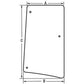 L171927 RH Tiltable Side Window Glass Fits John Deere 6105M 6110M 6115M 6120M++