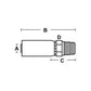 A-M-BSPT-12-12-AI (HC-M-BSPT) Male BSP Taper Pipe - Rigid - Straight