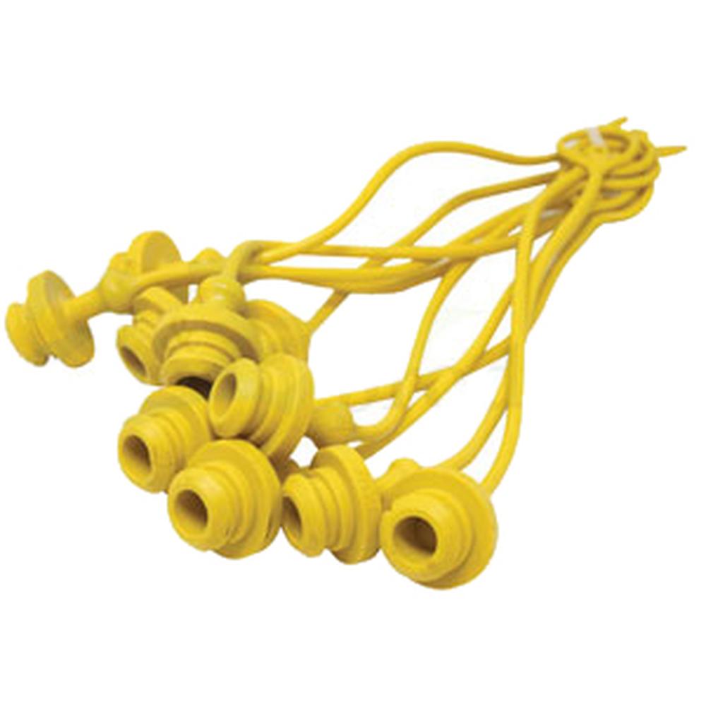 A-P211012-AI Dust Plug, 1/2", Yellow (10 pkg)