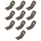 Flail Shredder Blade 10 Pack Fits John Deere 27 115 120 120 P60322