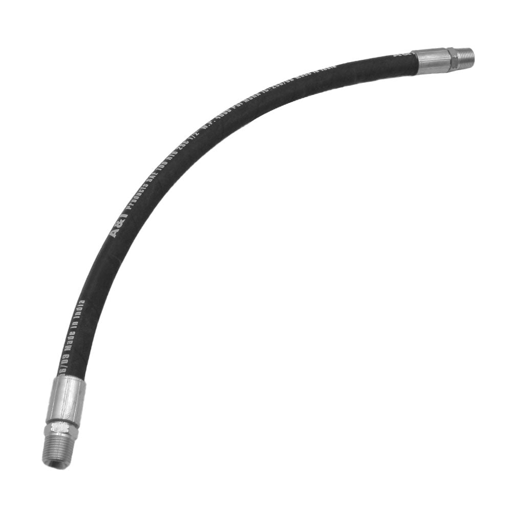 A-PHA2W1224-AI 1/2" Hydraulic Hose Assembly, Rigid x Rigid Male NPT, 24"
